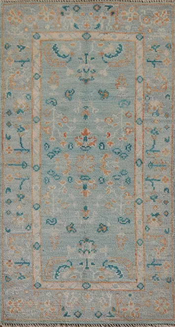 Vegetable Dye Oushak Oriental Accent Rug 2x4