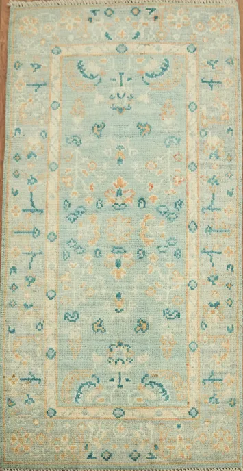 Vegetable Dye Oushak Oriental Accent Rug 2x4