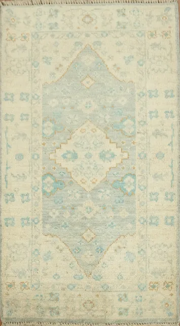 Handmade Oushak Vegetable Dye Accent Rug 2x4
