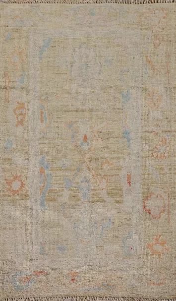 Vegetable Dye Oushak Oriental Foyer Rug 2x4