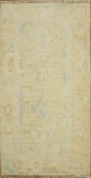 Oushak Vegetable Dye Oriental Accent Rug 2x4