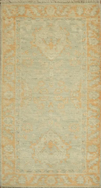 Vegetable Dye Oushak Oriental Accent Rug 2x4