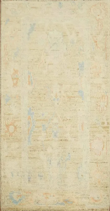 Vegetable Dye Oushak Oriental Turkish Accent Rug 2x4