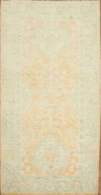 Vegetable Dye Oushak Accent Turkish Rug 2x4