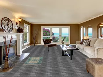 Vegetable Dye Oushak Turkish Foyer Rug 2x4