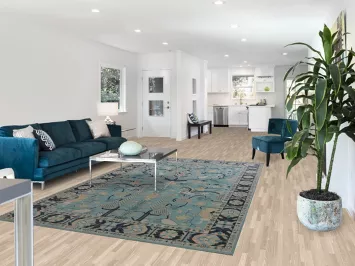 Vegetable Dye Oushak Turkish Area Rug 6x10