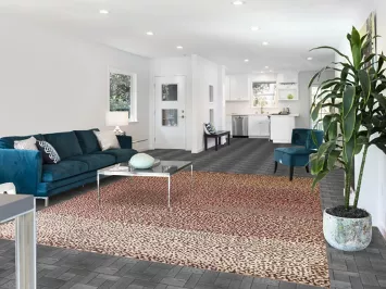 All-Over Abstract Modern Area Rug 8x10