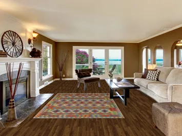 Multicolor Wool Kilim Area Rug 6x8