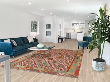 Multicolor Wool Kilim Living Room Rug 7x10