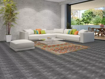 Geometric Wool Kilim Living Room Rug 7x10