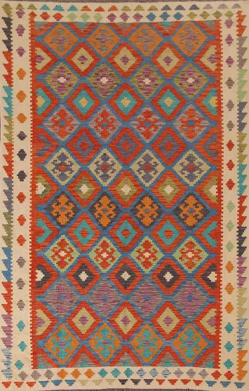 Wool Kilim Living Room Area Rug 7x10