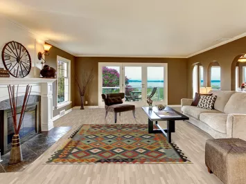 Multicolor Wool Kilim Oriental Area Rug 7x9