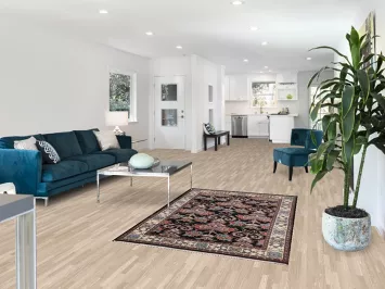 Black Geometric Heriz Oriental Rug 4x6