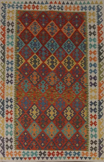 Multicolor Kilim Living Room Rug 7x10