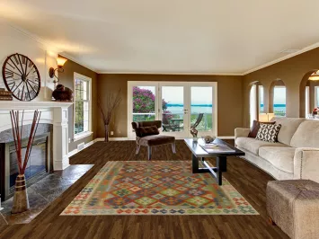 Multicolor Kilim Oriental Area Rug 7x10