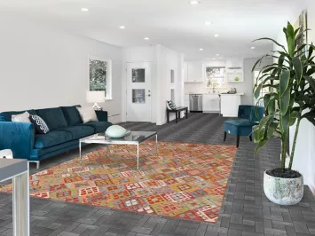 All-Over Geometric Kilim Living Room Area Rug 7x10