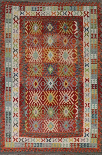 Multicolor Kilim Living Room Area Rug 7x10