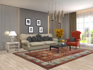 Multicolor Kilim Living Room Area Rug 7x10