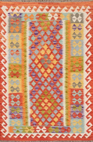 Geometric Kilim Oriental Rug 3x5