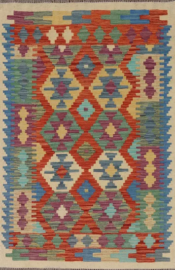 South Western Kilim Oriental Accent Rug 3x5