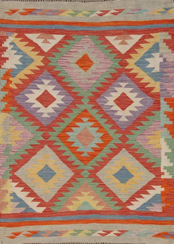 South Western Kilim Oriental Accent Rug 3x5