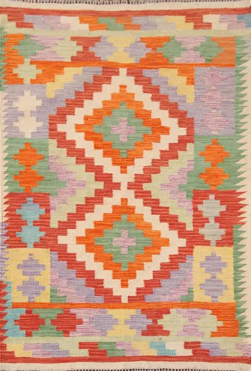 South Western Kilim Oriental Accent Rug 3x5