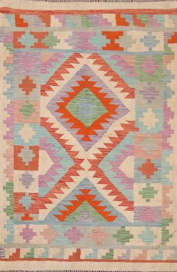 South Western Kilim Oriental Accent Rug 3x5