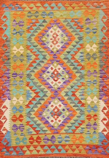 South Western Kilim Oriental Accent Rug 3x5