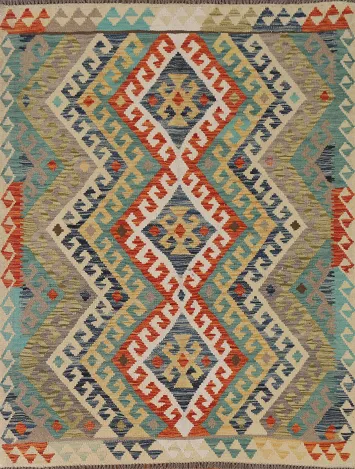 Multicolor Kilim Oriental Rug 4x6