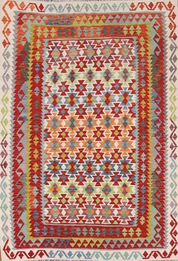 Geometric Kilim Oriental Area Rug 6x8