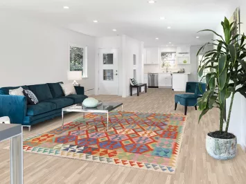 Geometric Kilim Living Room Area Rug 7x9