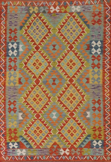 Geometric Kilim Living Room Rug 6x8