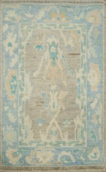 Vegetable Dye Oushak Oriental Rug 2x3