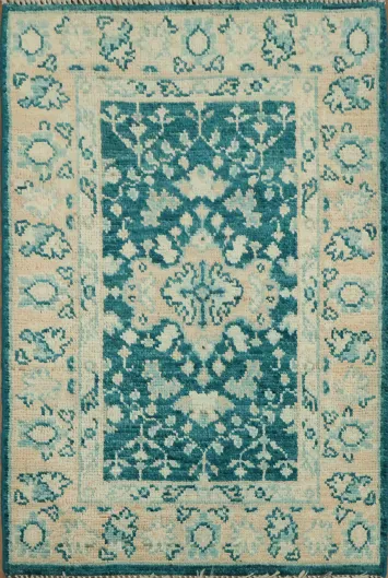 Vegetable Dye Oushak Oriental Rug 2x3
