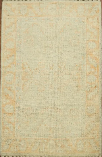 Turkish Muted Oushak Vegetable Dye Accent Rug 2x3