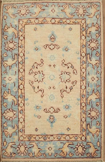 Handmade Oushak Vegetable Dye Accent Rug 2x3