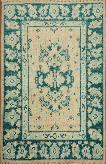 Handmade Wool Oushak Vegetable Dye Rug 2x3