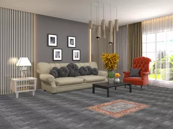 Light Blue Oushak Vegetable Dye Accent Rug 2x3