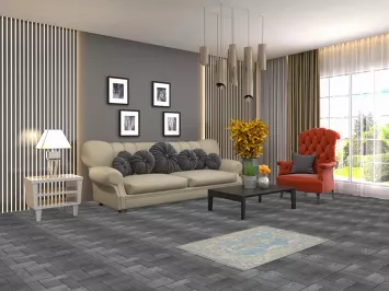 Blue Oushak Vegetable Dye Accent Rug 2x3