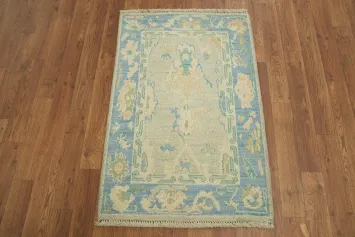 Vegetable Dye Oushak Oriental Rug 2x3
