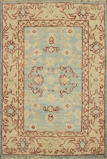 Handmade Oushak Vegetable Dye Accent Rug 2x3