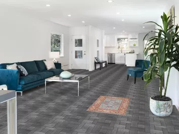 Light Blue Oushak Vegetable Dye Turkish Wool Rug 2x3