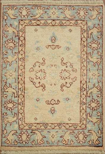 Vegetable Dye Oushak Turkish Wool Rug 2x3