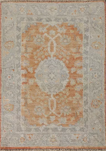 Vegetable Dye Oushak Oriental Accent Rug 2x3