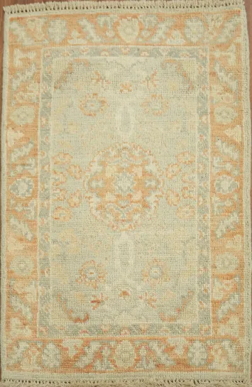Turkish Wool Oushak Vegetable Dye Rug 2x3