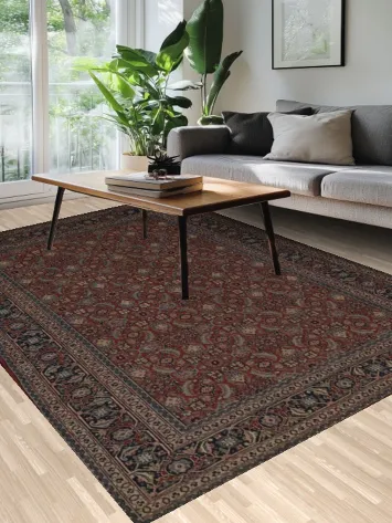 Antique Vegetable Dye Tabriz Persian Area Rug 7x11