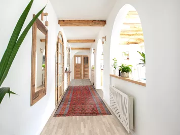 Antique Heriz Bakhshayesh Vegetable Dye Persian Rug 3x14