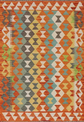 Multicolor Kilim Oriental Accent Rug 3x5