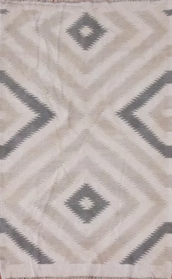 Reversible Wool Kilim Oriental Accent Rug 3x5