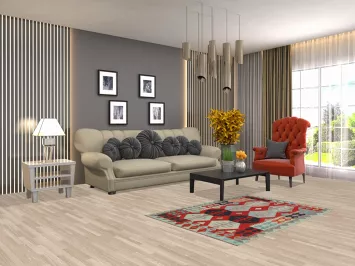 Geometric Wool Kilim Oriental Accent Rug 3x5